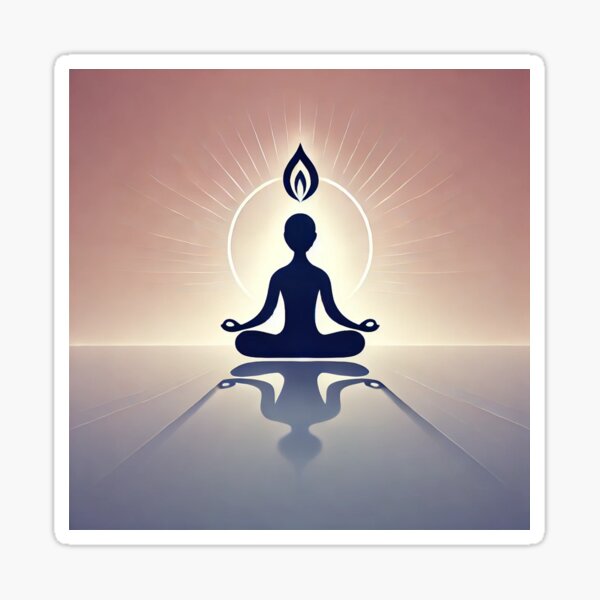 Item preview, Person Meditating In Lotus Position designed and sold by Inner Glow.