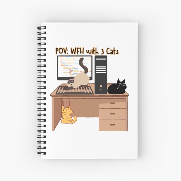 Item preview, POV WFH With 3 Cats designed and sold by WharryG.