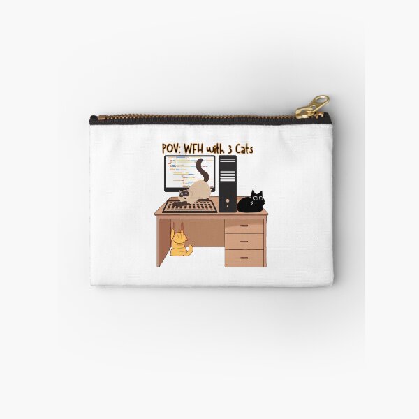 Item preview, POV WFH With 3 Cats designed and sold by WharryG.