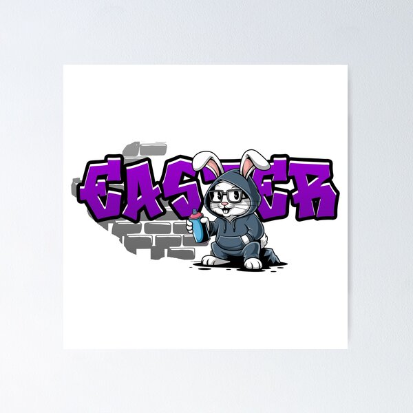 Item preview, Easter Graffiti Rabbit designed and sold by MonkiFlipp.