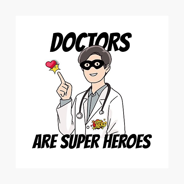 Item preview, Doctors Are Super Heroes designed and sold by DOPANDA ..