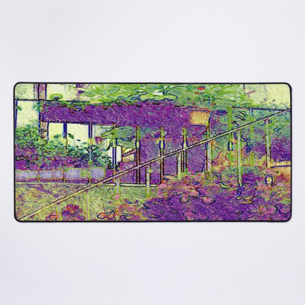 Item preview, Stair with pink flowers in St.Tropez, the provence designed and sold by Robert Elfferich.
