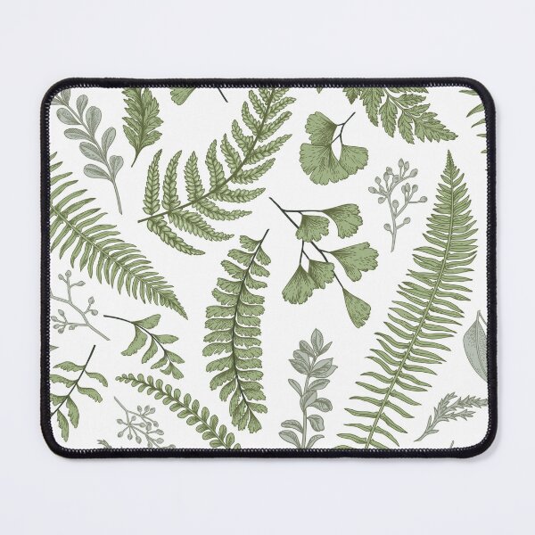 Item preview, green floral pattern  designed and sold by LivsPlantHouse.