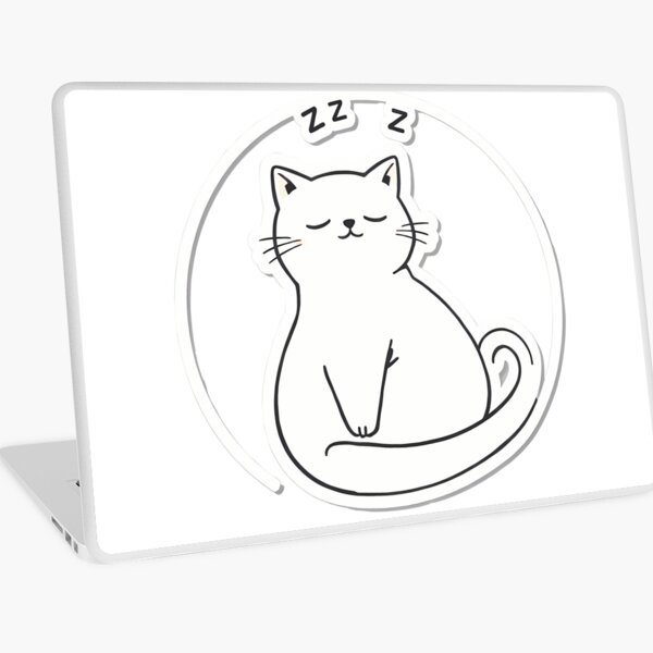 Artikel-Vorschau von Minimalist Sleepy Cat , designt und verkauft von printsseraph.