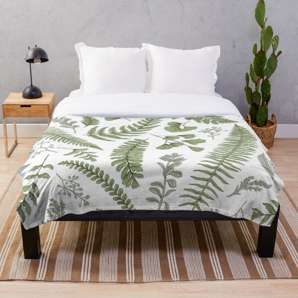 Item preview, green floral pattern  designed and sold by LivsPlantHouse.