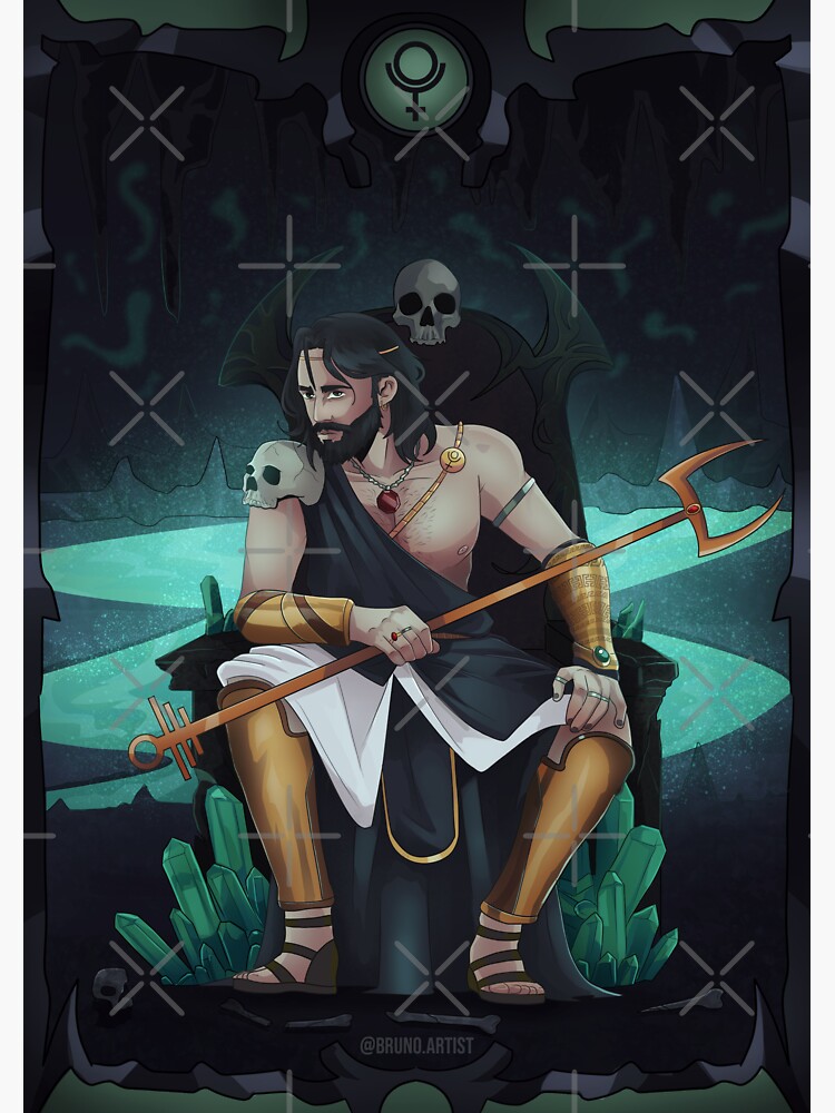 Thumbnail 3 of 3, Sticker, Hades / Pluto designed and sold by BrunoAlexandre.