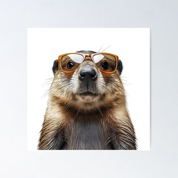 Item preview, Funny cool Beaver wearing sunglasses designed and sold by LazyOwlStore.
