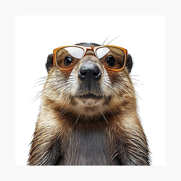 Item preview, Funny cool Beaver wearing sunglasses designed and sold by LazyOwlStore.
