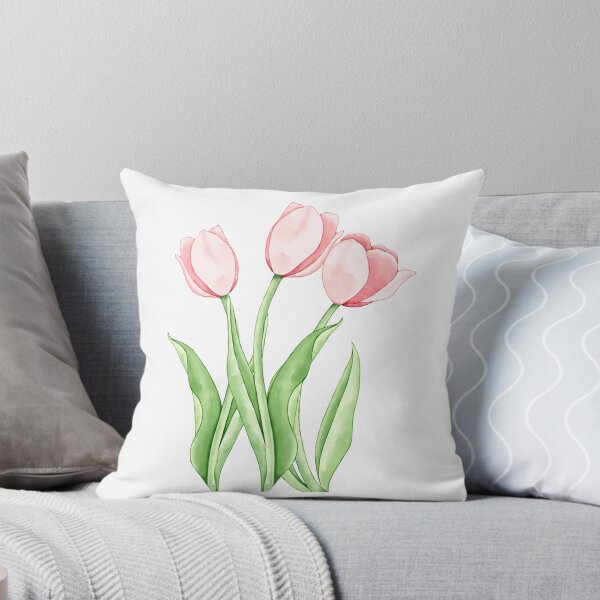 Item preview, Watercolor Pink and White Tulips designed and sold by mimiscreativity.