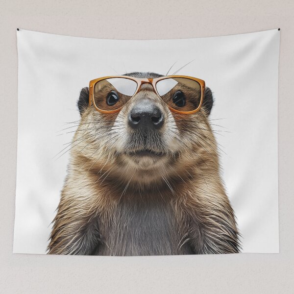 Item preview, Funny cool Beaver wearing sunglasses designed and sold by LazyOwlStore.
