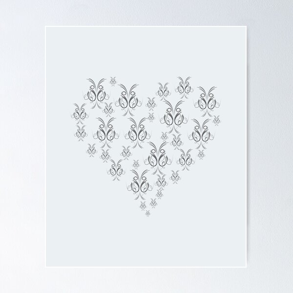 Item preview, Playful Heart Duo Pattern Art designed and sold by Zakrytos ★★★★★.