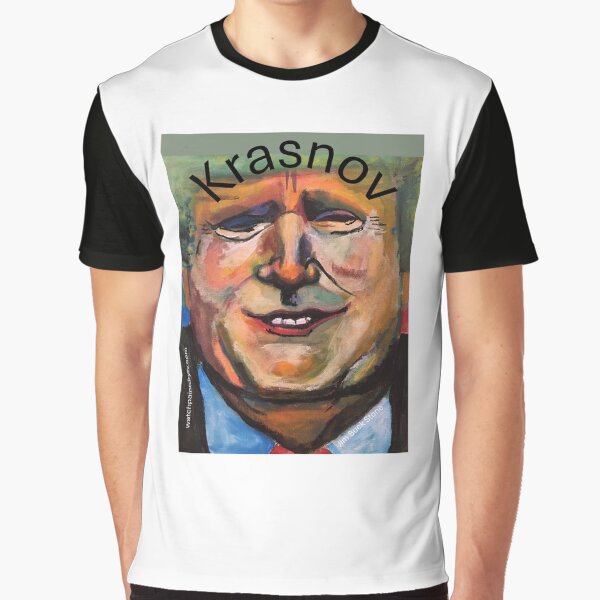 Vista previa del artículo con la obra «Krasnov Trump», diseñado y vendido por MemePainter.