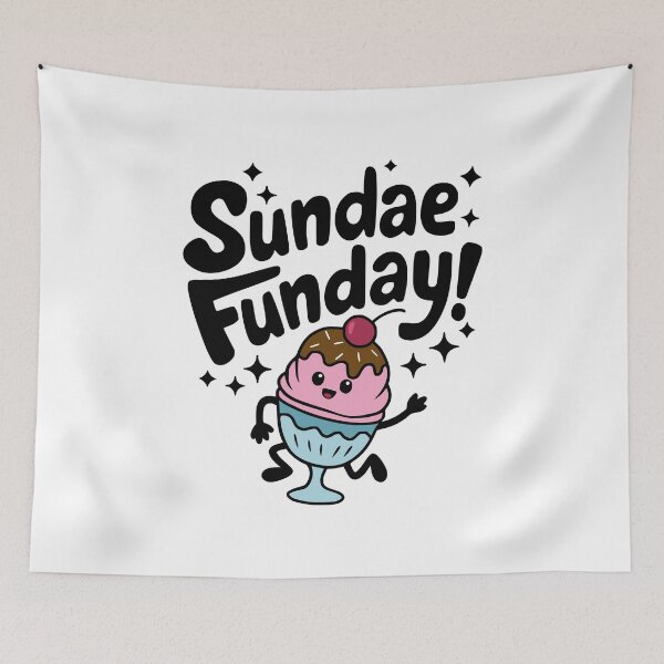 Item preview, Sundae Funday! Cute Ice Cream Pun designed and sold by PMCreative.