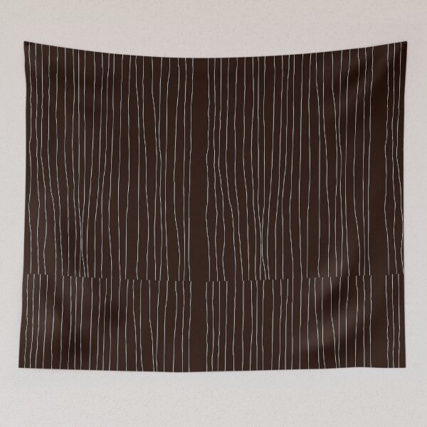 Item preview, Minimalist Wavy Line Art | Modern Abstract Brown & White Pattern | Geometric Design designed and sold by CreationbyNiki.
