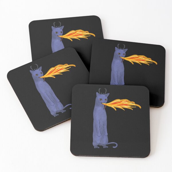 Item preview, Weird medieval cat demon spicy burps designed and sold by Celestis by SparkleArts.