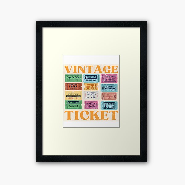 Aperçu de l'œuvre Billet Vintage créée et vendue par D-VisionArts.