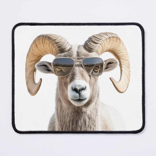 Item preview, Funny cool Bighorn Sheep wearing sunglasses designed and sold by LazyOwlStore.