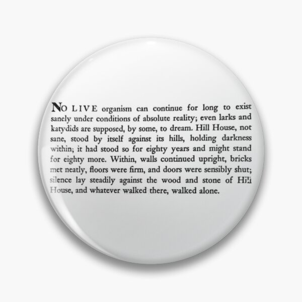 Item preview, haunting of hill house opening paragraph designed and sold by jessomade.