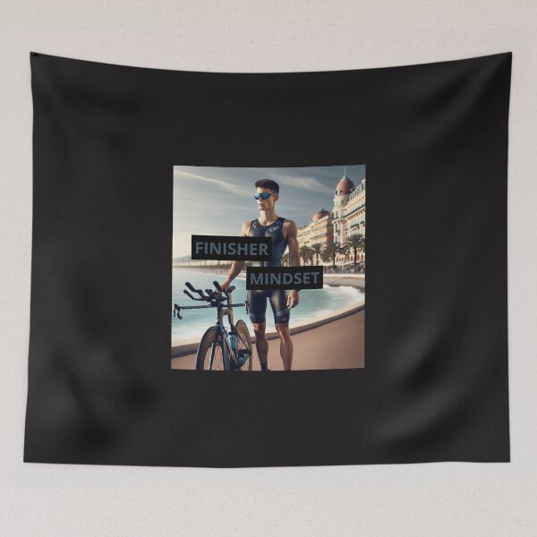 Item preview, Finisher Mindset – Triathlete Motivation Design for Champions designed and sold by Triathlongram.