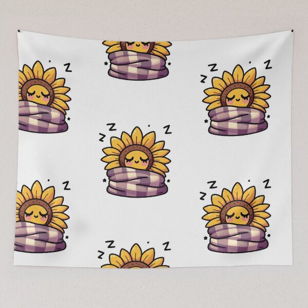 Item preview, Sleepy sunflower sticker designed and sold by Ink&Whimsy.
