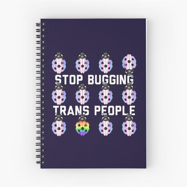 Item preview, Stop Bugging Trans People Ladybugs  designed and sold by Art by Veya.