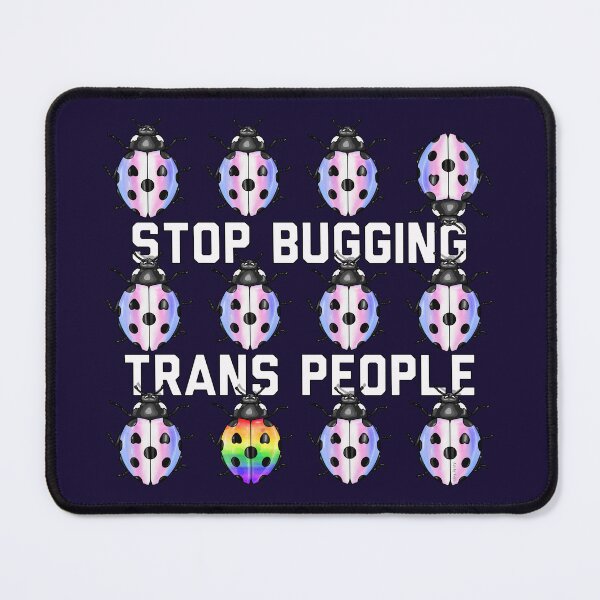 Item preview, Stop Bugging Trans People Ladybugs  designed and sold by Art by Veya.