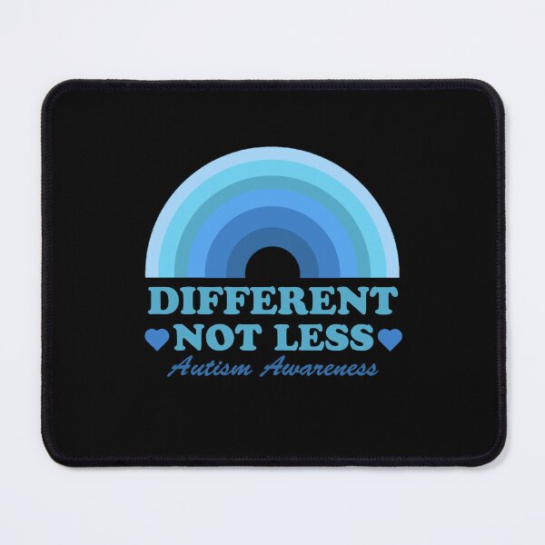Item preview, Different Not Less - Autism Awareness Blue Rainbow With Hearts designed and sold by Sunserize Designs.