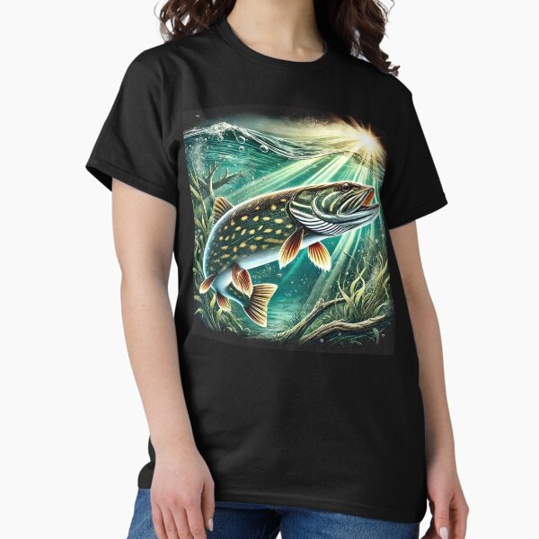 Item preview, Pike in the Setting Sun – Underwater Elegance designed and sold by M.B.Designing.