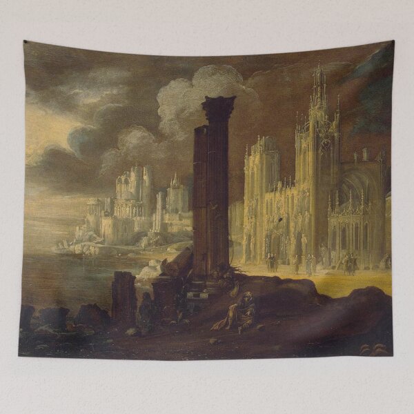Item preview,   Landscape with Buildings - Didier Barra designed and sold by Vintage Designs +.