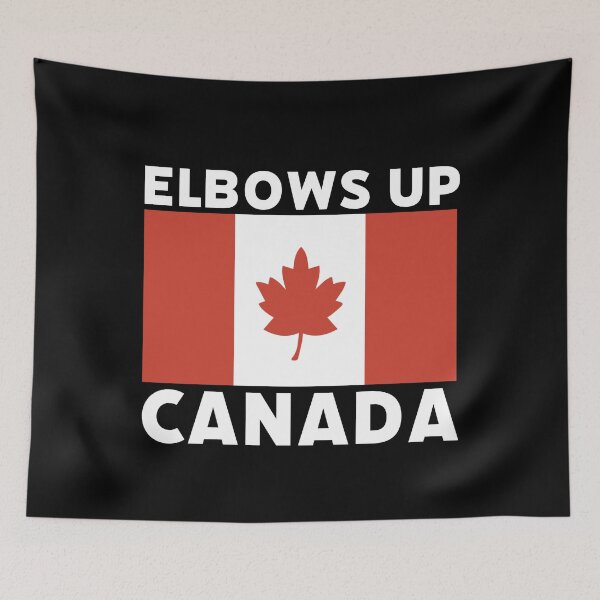 Item preview, Elbows Up Canada Flag – Stand Strong, Canadian Pride, Trade War Resilience designed and sold by Sunserize Designs.