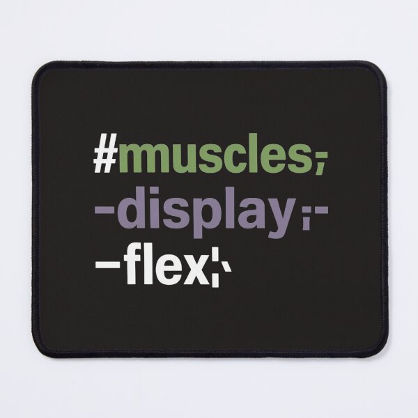 Item preview, Funny CSS Coding – "Muscles Display: Flex designed and sold by Golden-flower22.