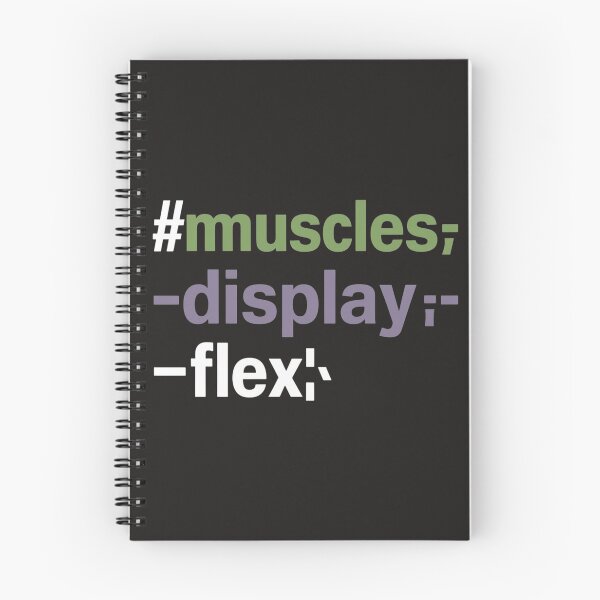 Item preview, Funny CSS Coding – "Muscles Display: Flex designed and sold by Golden-flower22.