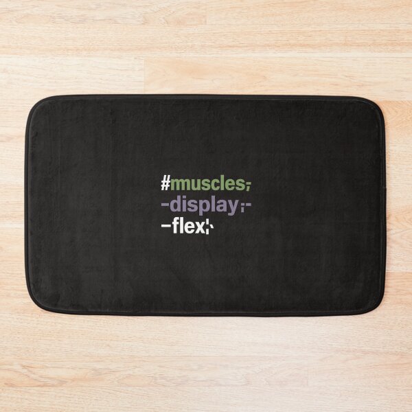 Item preview, Funny CSS Coding – "Muscles Display: Flex designed and sold by Golden-flower22.