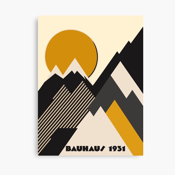 Item preview, Bauhaus Mountains Mid Century Sunset Design designed and sold by MidCenturyStore.