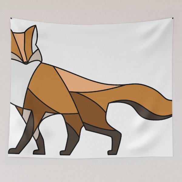Item preview, Stained Glass Fox designed and sold by PinkFoxDesigns.