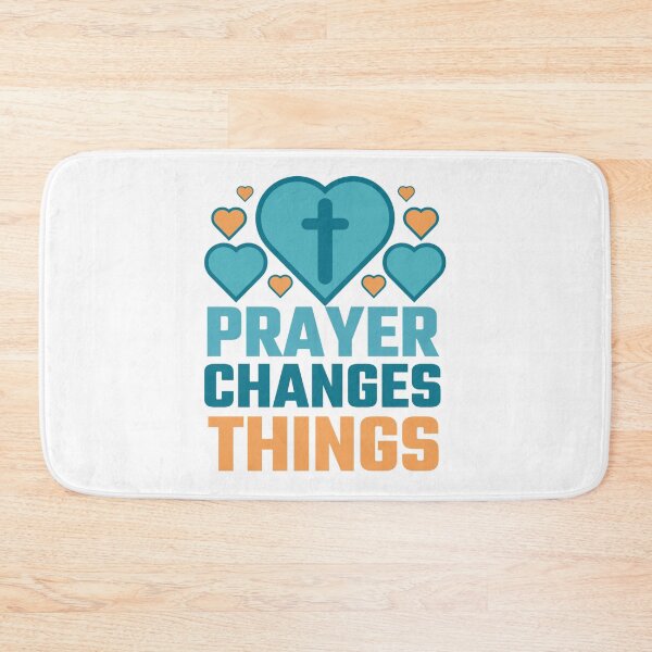 Item preview, Prayer Changes Things - Christian Faith Religious Inspirational Quote designed and sold by Sunserize Designs.