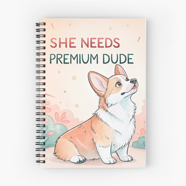 Item preview, She needs Premium dude corgi designed and sold by AhArtMe.