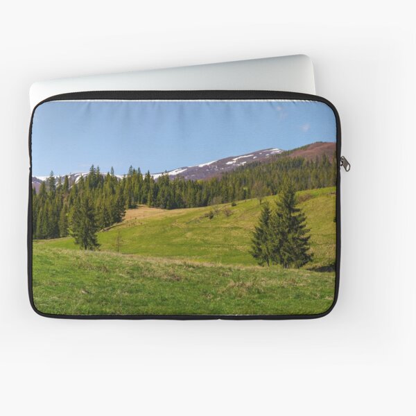 panorama of mountainous landscape in springtime Laptop Sleeve