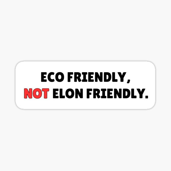 Artikel-Vorschau von Anti-Elon-Tesla-Stoßstange, designt und verkauft von ThereseLyssia.