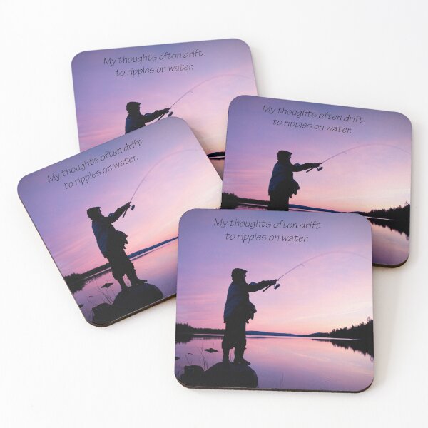 Item preview, Fishing from shore: My thoughts often drift to ripples on water. designed and sold by SomeGuyLou.
