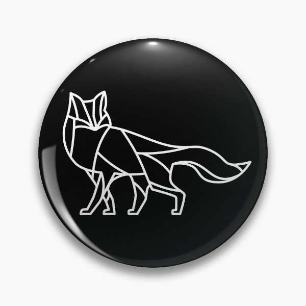 Item preview, Stained Glass Fox -White designed and sold by PinkFoxDesigns.