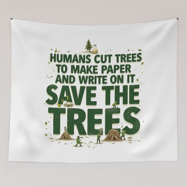 Item preview, Save the Trees - Thought-Provoking Eco Design designed and sold by latelierdechris.