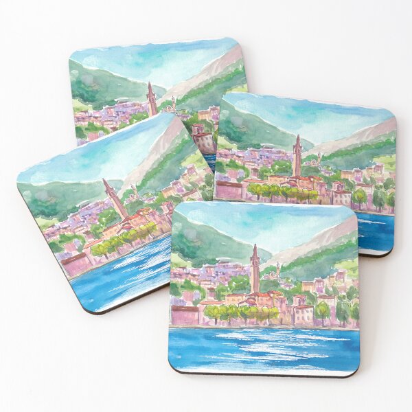 Item preview, Malgrate on Lake Como with Alpine Serenity designed and sold by artshop77.