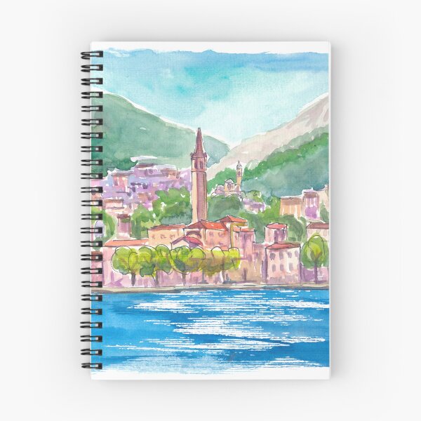 Item preview, Malgrate on Lake Como with Alpine Serenity designed and sold by artshop77.