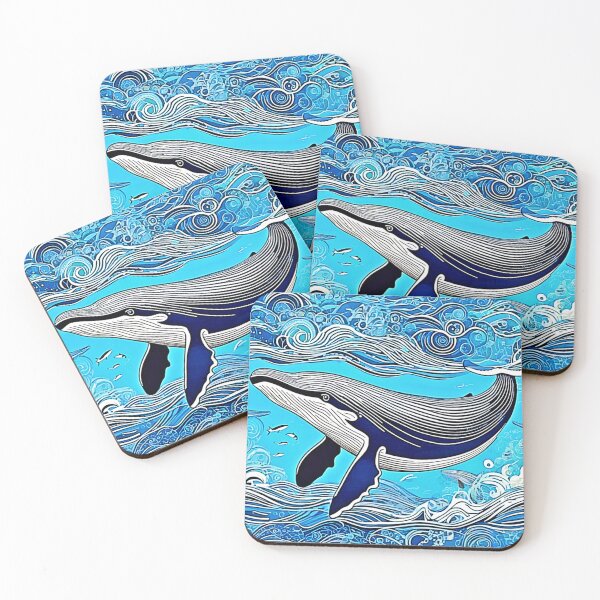 Item preview, Ocean Whale Art Design designed and sold by Health And Fitness Posts e-Store.
