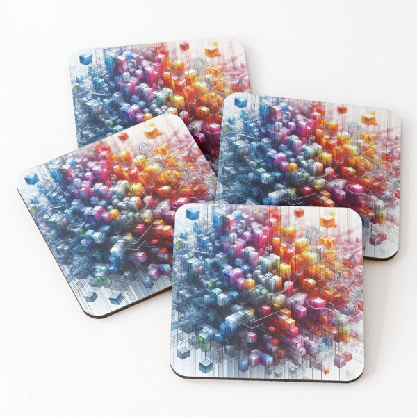 Item preview, Clear symphony of abstract cubes designed and sold by Sigtrix.