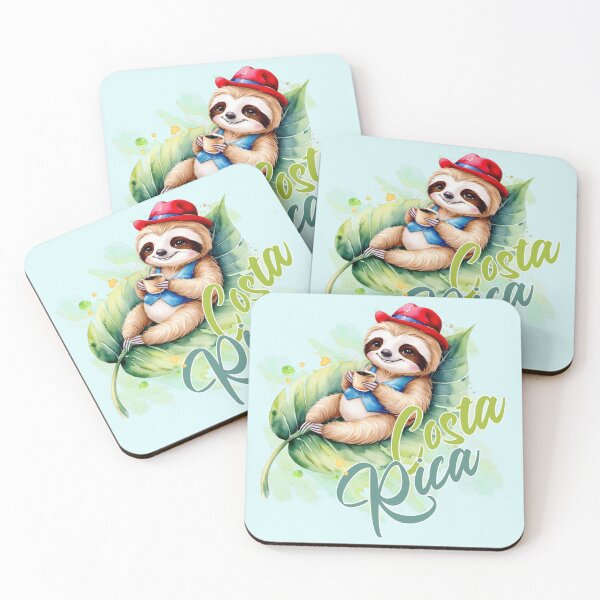 Item preview, Sloth Drinking Coffee In The Costa Rican Forest designed and sold by Claustronautas.