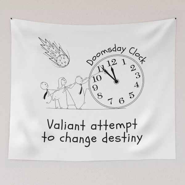 Item preview, Amusing Valiant Attempt to Change Destiny Cartoon. designed and sold by MPC-Mince-Pies.