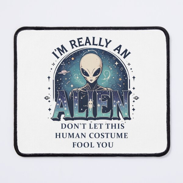 Item preview, Funny Alien Human Costume - Sci-Fi Humor Design designed and sold by latelierdechris.