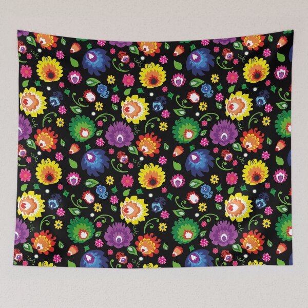 Item preview, Folk - pattern X-Large - black designed and sold by FK-UK.